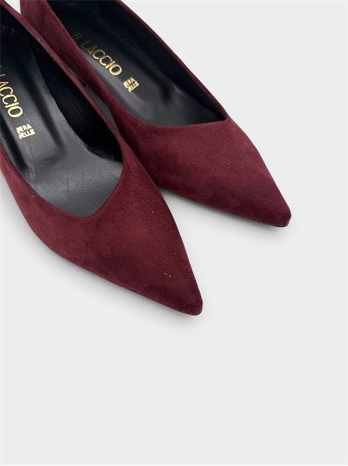 Décolleté bordeaux in suede con tacco basso IL LACCIO | 894M151CAMOSCIOBORDO